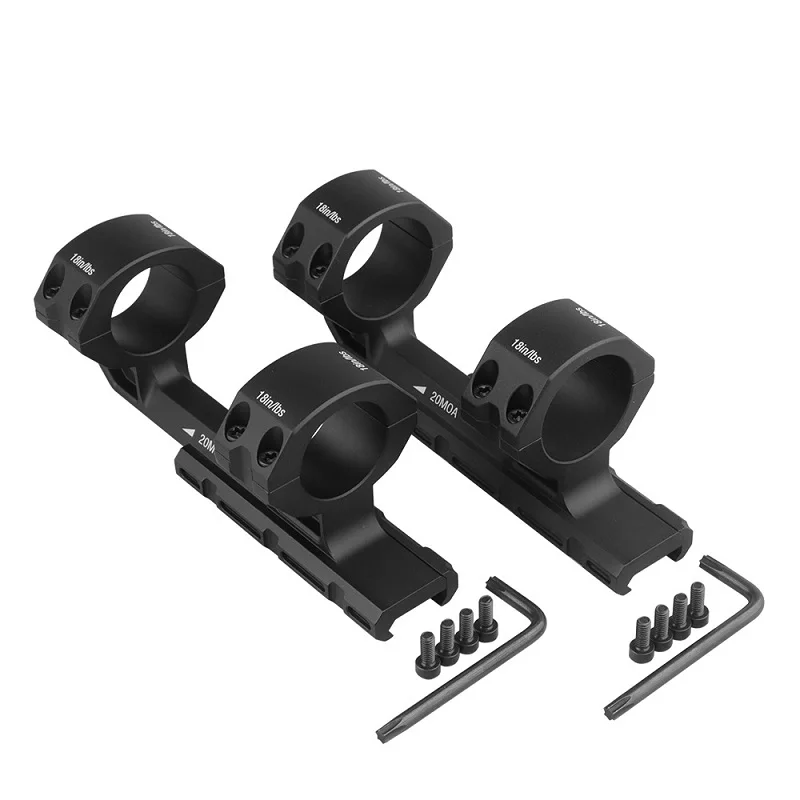 CVLIFE-montaje de alcance voladizo compensado de precisión, 20 ópticas MOA, montaje de tubo de 30/34mm, anillos duales, 1 pieza compatible con riel Picatinny para caza - imagen 4