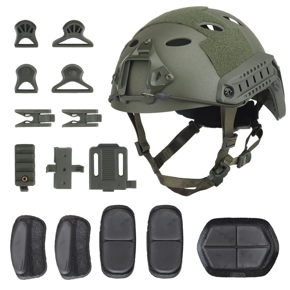 Casco Táctico PJ de Secado Rápido con Acabado Arenado – Airsoft - imagen 5