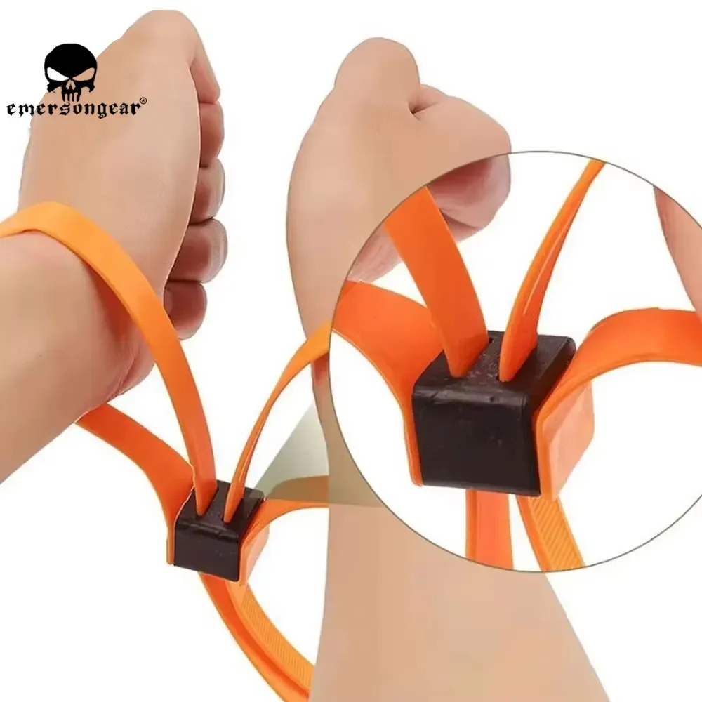 Emersongear, 3 uds., esposas desechables de plástico para sujetar cables, bridas tácticas de sujeción con cremallera para Cosplay de caza de policía militar - imagen 4