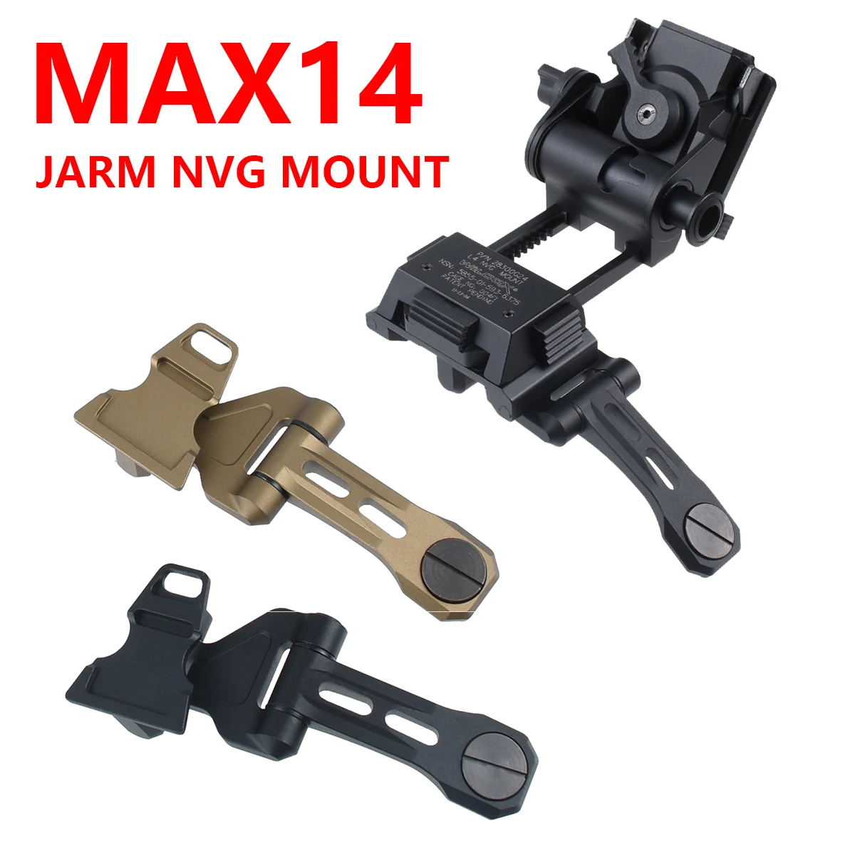MAX14 PVS14 J-arm NVG Mount Wilcox Metal L4G24 L4 G24 NVG Mount para AN/PVS-14 Tanto NVG nuevo soporte de visión nocturna - imagen 2