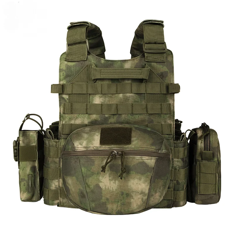 Chaleco de combate protector para exteriores, equipo de entrenamiento táctico, equipo de transporte, ventilador del ejército, bosque, nuevo - imagen 3