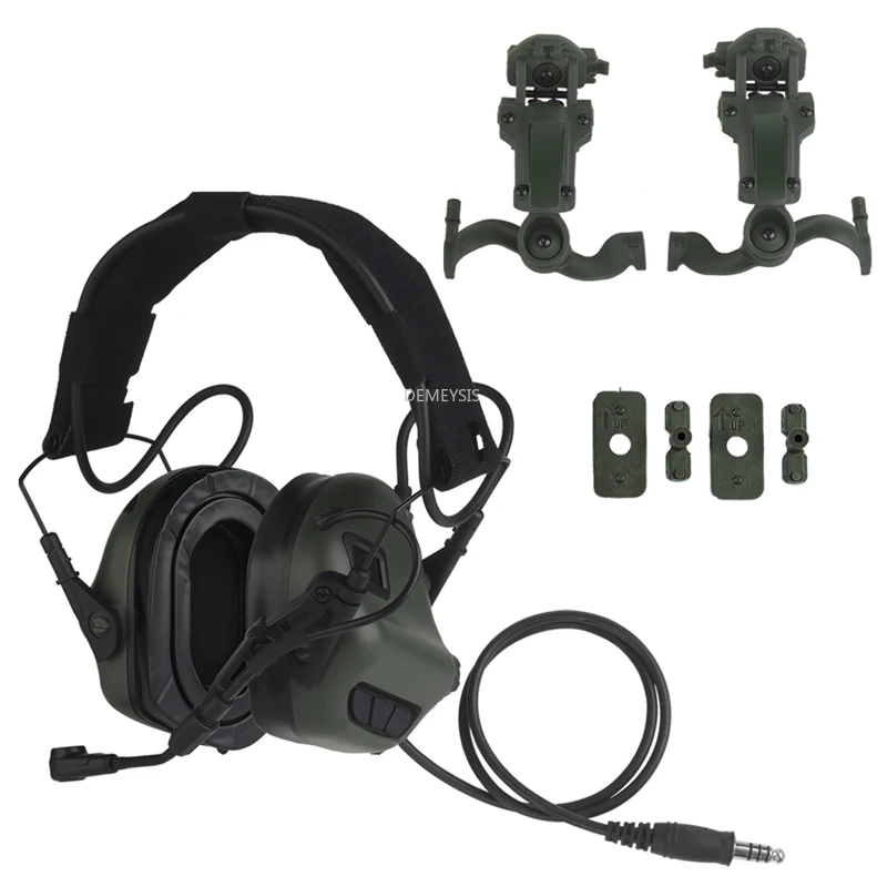 Auriculares de comunicación Airsoft, Protector auditivo, reducción de ruido, captación de sonido, auriculares tácticos de caza, orejeras de tiro - imagen 2