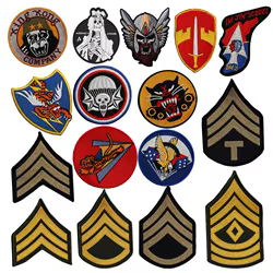 Parche de colección de brazalete militar tipo colección, chaqueta de vuelo bordada en 3D, charretera, pegatina de la Segunda Guerra Mundial, parche con gancho para mochila