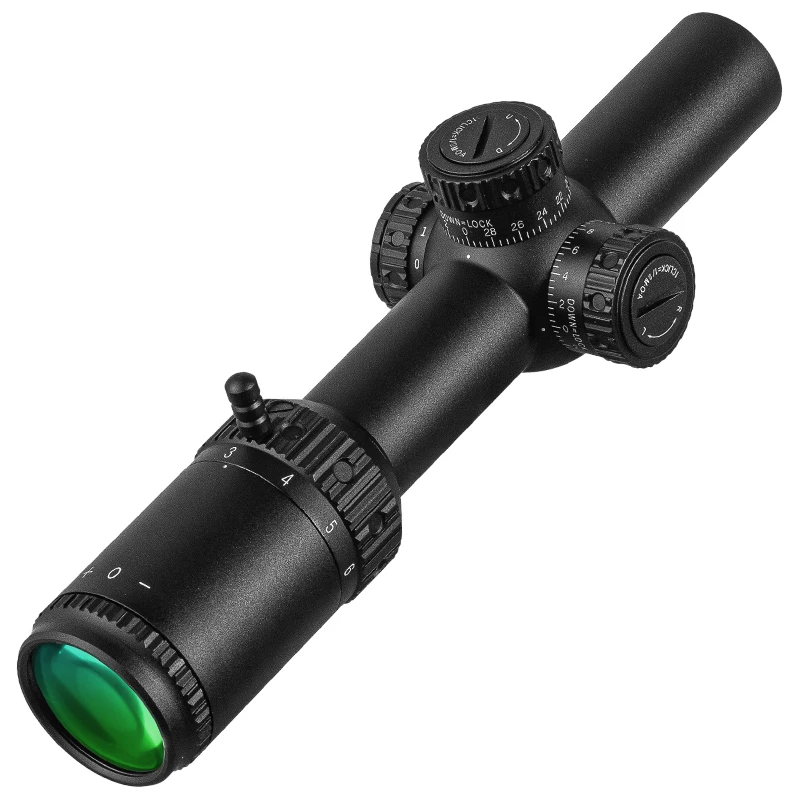 FIRE WOLF FFP 1-6X24 IR alcance compacto alcance de caza mira para Rifle táctico retícula grabada en vidrio amplio campo de visión miras ópticas - imagen 3