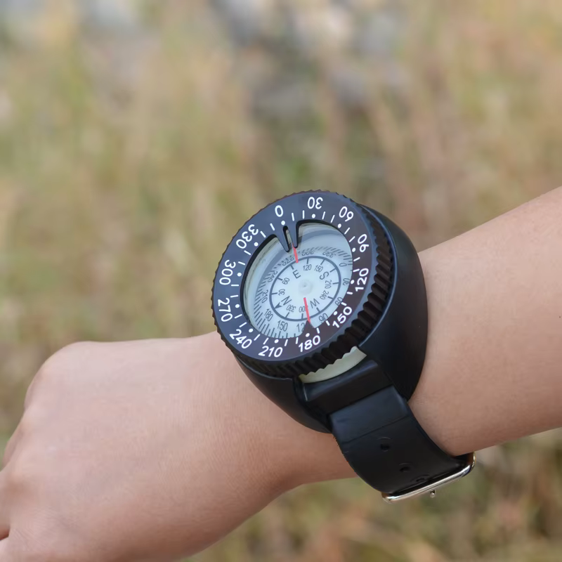 Brújula de buceo impermeable elástica tipo reloj para submarinismo - imagen 2