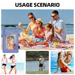 Bolsa estanca enrollable ripstop para kayak y senderismo