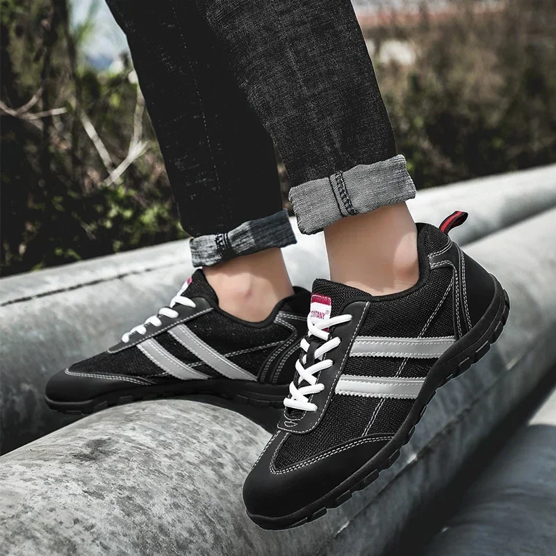 Zapatos de trabajo de seguridad para hombre, botas de seguridad para el trabajo antigolpes y antiperforación, ligeras y transpirables, zapatos de seguro laboral para hombre - imagen 4