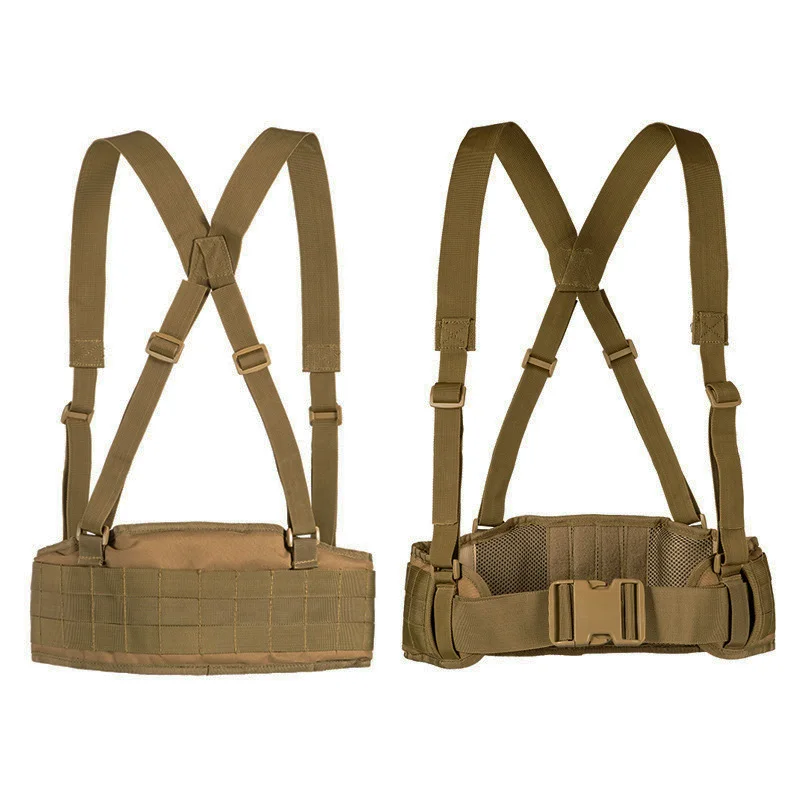 Cinturón Molle táctico de nailon para hombre, faja de Paintball, Airsoft de combate, Ejército en forma de H, caza, militar, accesorios de cintura - imagen 2