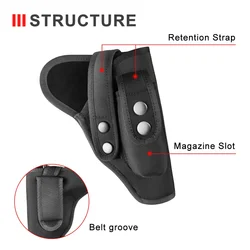 Funda táctica pistola OWB oculta con cargador izquierda/derecha
