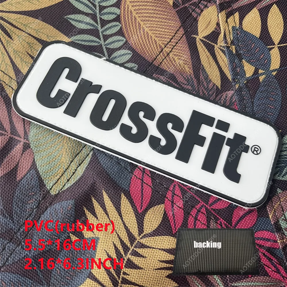 Etiquetas de nombres CrossFit, parche de PVC, apliques de impresión, etiqueta de costura, pegatinas de ropa de motorista Punk, accesorios de ropa, insignia, parche mágico - imagen 5
