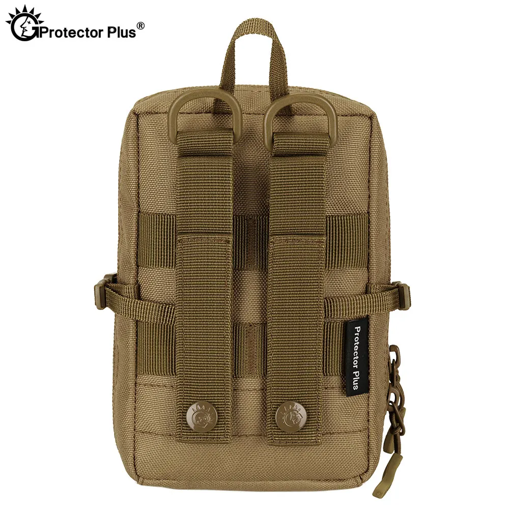 PROTECTOR táctico 3P para teléfono móvil, bolsa Molle de nailon impermeable de camuflaje, riñonera militar para senderismo al aire libre y ciclismo - imagen 4