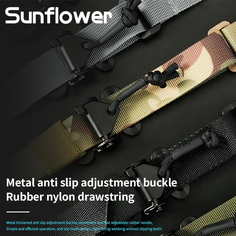 Correa táctica QD Sling 500D, correa táctica multifunción de nailon, accesorios de hombro portátiles para caza al aire libre de 2/1 puntos - imagen 4