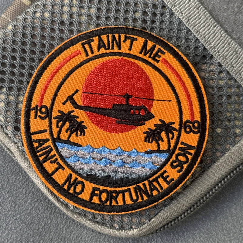 Parche "It Ain 'tme, Ain'tno Fortunate Son", insignia táctica, gancho bordado y bucle, mochila, ropa, pegatina decorativa, brazalete - imagen 5