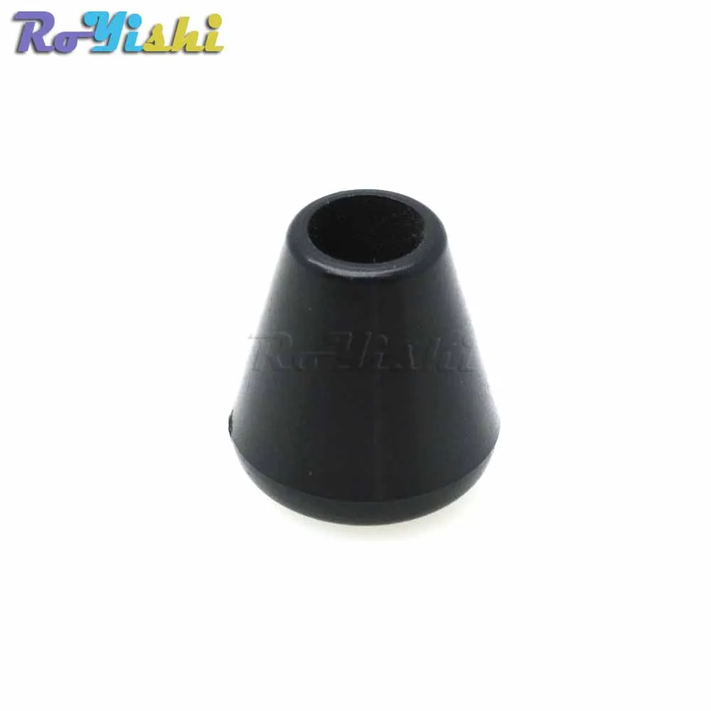 10 unids/pack tirador de cremallera extremos tapón de campana sin tapa bloqueo de cable plástico agujero negro tamaño: 5,7mm - imagen 5