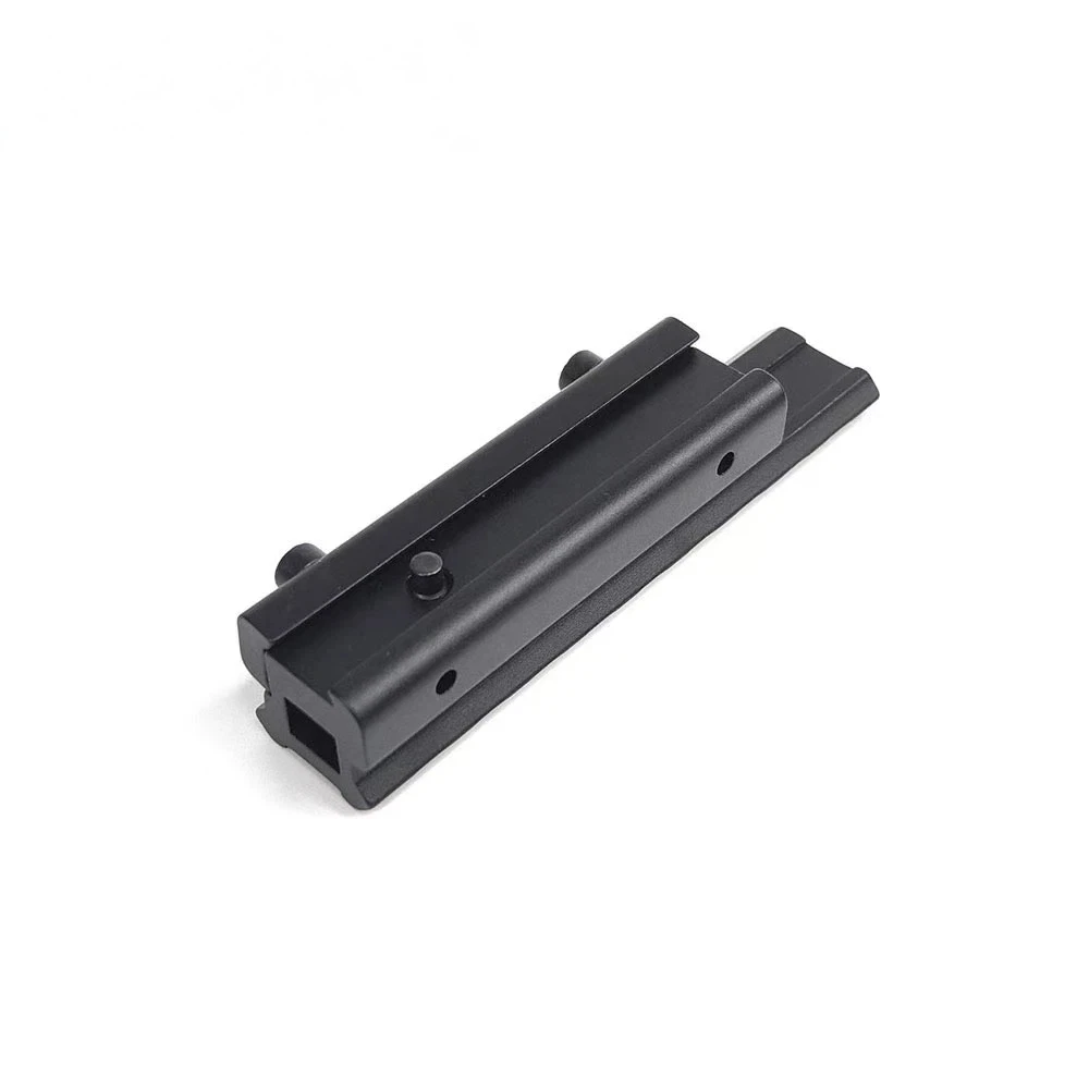 Adaptador riel Picatinny elevado 9 ranuras aluminio airsoft - imagen 4