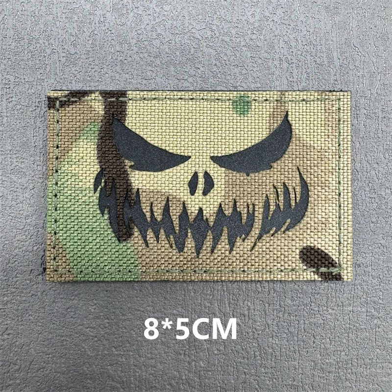 Parches tácticos con emblema reflectante IR, parches en mochila, chaleco, insignias para ropa, gancho y bucle, equipo para exteriores, 1 ud. - imagen 2