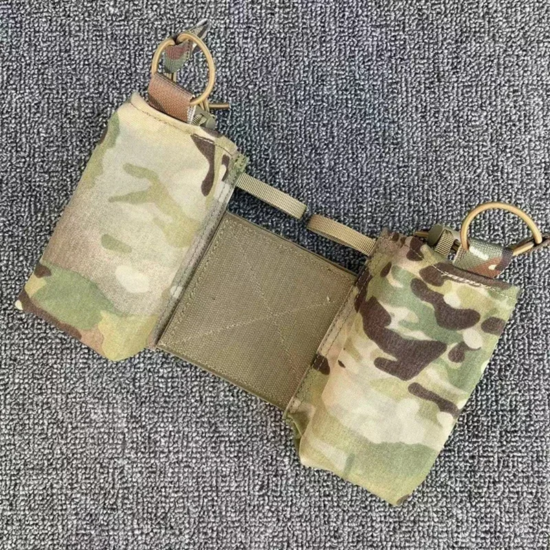 Bolsa de Radio táctica MK3 MK4 chasis Micro expansor de lucha alas bolsa de revista aparejo de pecho portador de placa Multicam Mag bolsa - imagen 3