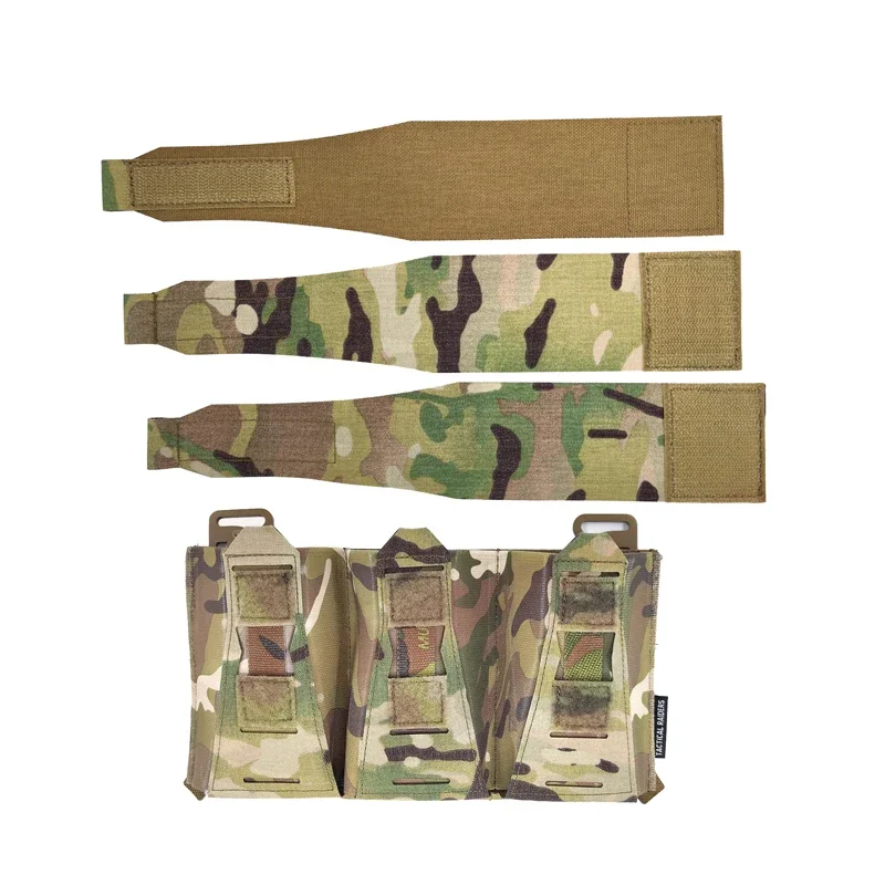 Bolsa táctica Mag Multicam LBT-6910A LC M4, Triple bolsa para cargador Airsoft, chaleco táctico Molle, equipo de bolsa de Panel frontal - imagen 3