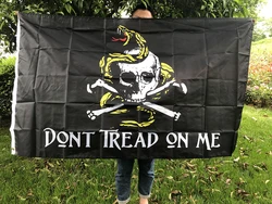 Bandera Gadsden serpiente cascabel "No pisen sobre mí" - Poliéster resistente exterior