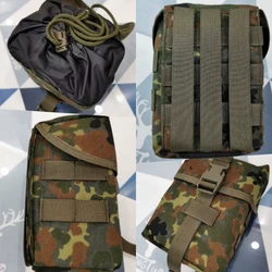 Bolsa táctica plegable Flecktarn camuflaje alemán