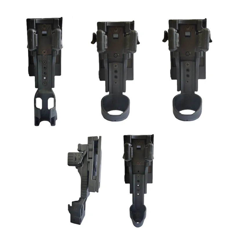 Bastón táctico con funda para pulverización de pimienta, soporte para linterna, antirobo, liberación rápida, funda Universal con bloqueo - imagen 4