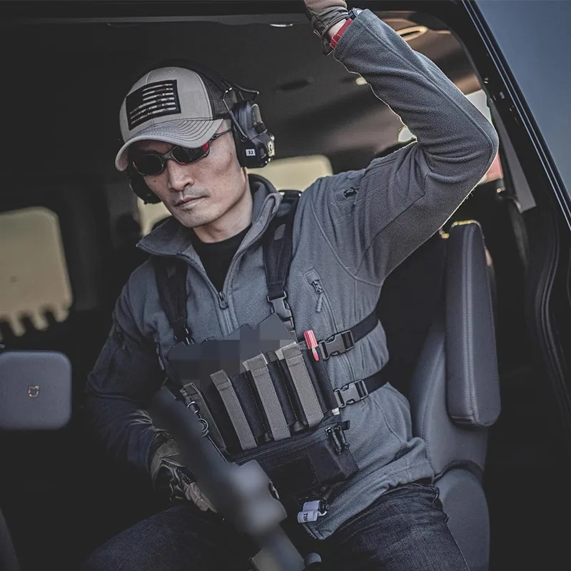 PEWTAC SMG bolsa de revista táctica LV119 MK3 MK4 JPC2.0 Mag bolsa Panel elástico aparejo de pecho accesorios de expansión FP01 - imagen 2