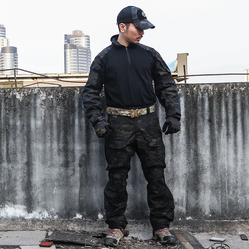 Emersongear-Conjunto de uniforme de combate táctico G3, camisas de asalto Gen3 para hombre, pantalones, Tops, pantalones Cargo, traje de entrenamiento de nailon MCBK