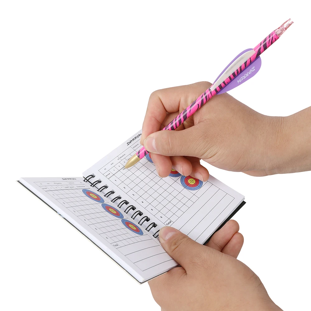 Libro de puntuación de tiro con arco, bolígrafo negro, 50 marcas de papel, cuaderno, libro de puntuación de competición, libro de puntuación de entrenamiento de tiro, libro de puntuación portátil - imagen 4
