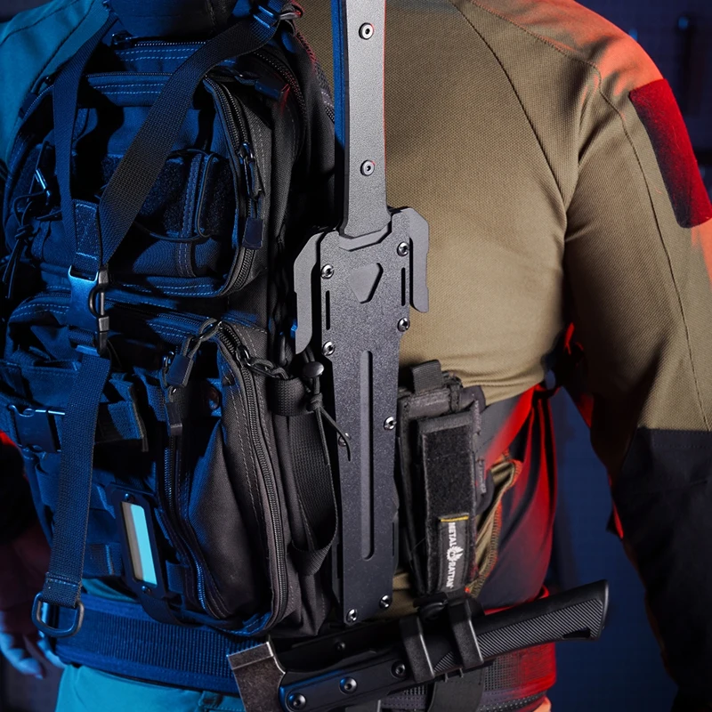 Equipo de palo táctico multifuncional para exteriores, barra de palanca con Clip trasero MOLLE - imagen 4