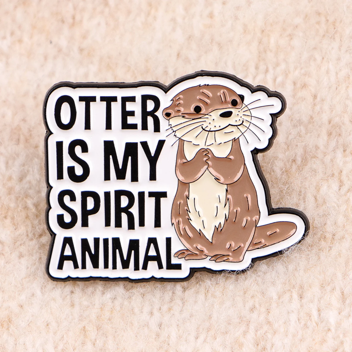 2 unids/set de alfileres esmaltados de nutria, broches de animales de dibujos animados, Pin de solapa de Metal, insignia, accesorios para mochila, joyería, regalos para amigos - imagen 5