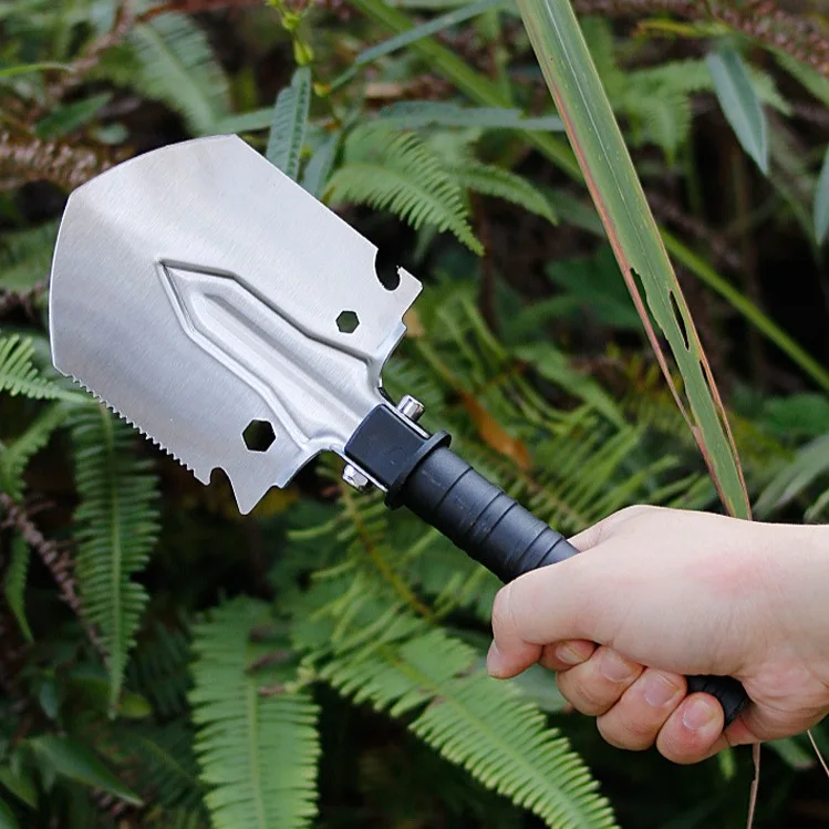 Mini pala de ingeniero para exteriores, pala portátil multifuncional, pala de excavación para jardín y acampada, pala de playa, pala plegable para pesca - imagen 3