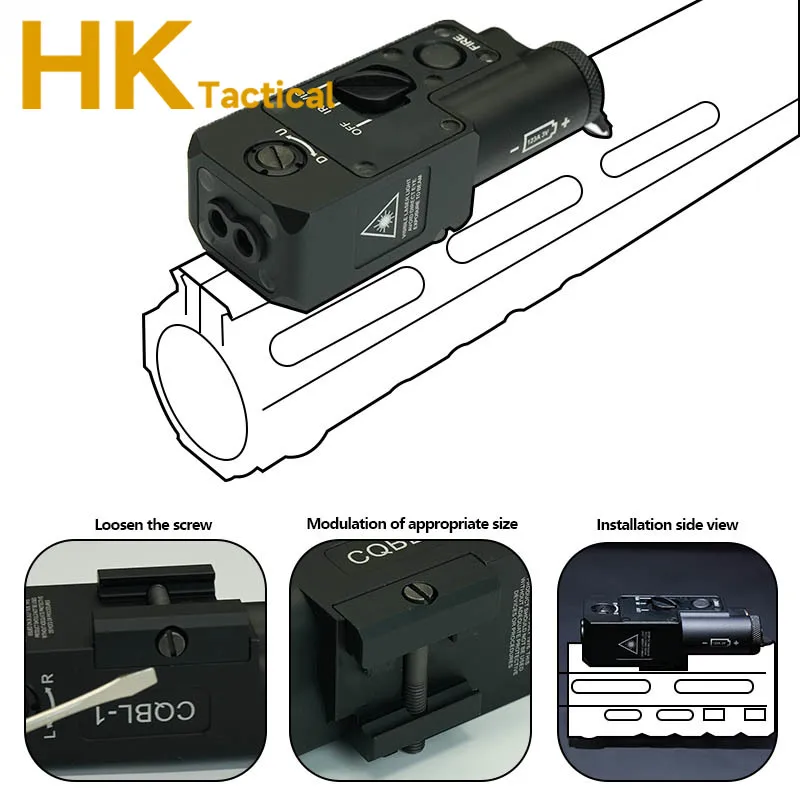 SOTAC-equipo táctico Airsoft, CQBL-1 de Metal, indicador IR rojo y verde, apto para arma de caza, Riel de 20mm, visor CQBL, lámpara de explorador, puntero láser - imagen 3