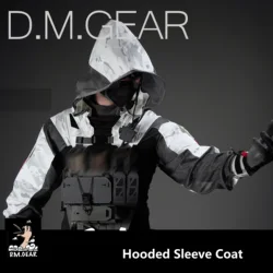 DMgear Abrigo táctico transpirable con capucha y manga larga
