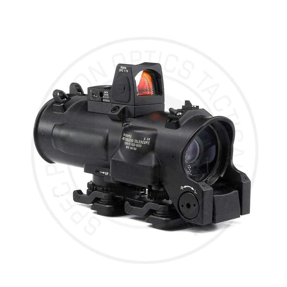 Mira telescópica táctica para Airsoft, doble función 1-4X DR 1-4X, para caza, Gen3 Mil, versión con marcas originales completas, 2024 - imagen 2