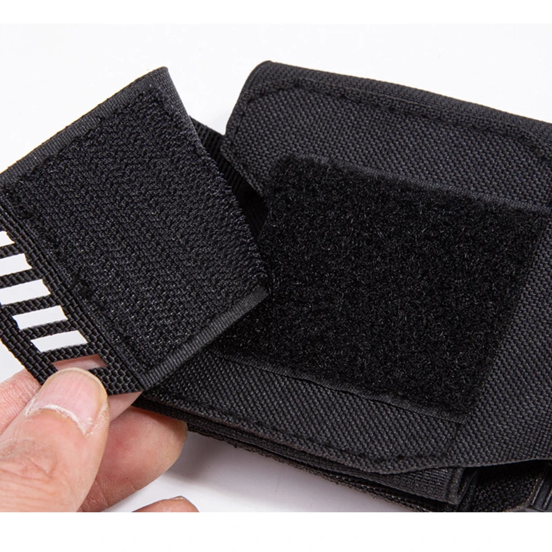 Funda táctica Molle para esposas, funda para cinturón de servicio, compatible con As con bisagras/cadena/soporte rígido plegable para esposas, accesorios de policía - imagen 5