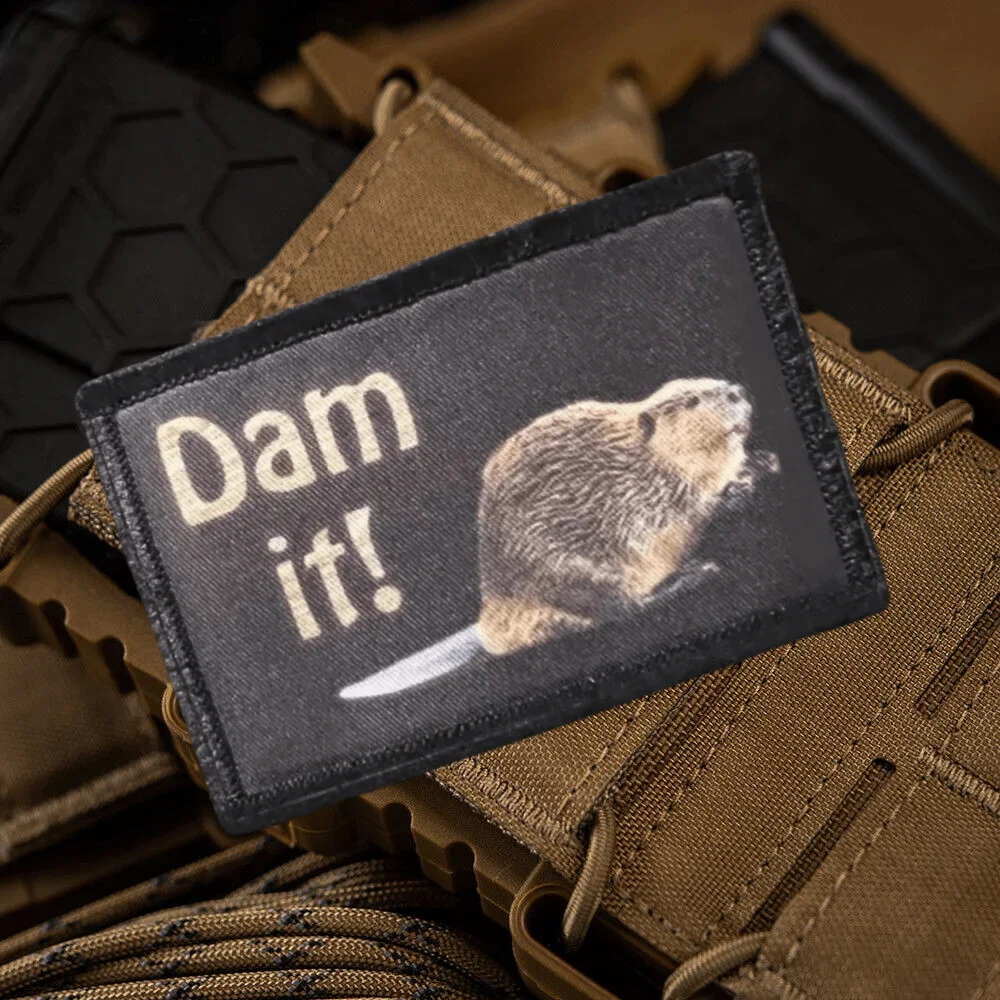 ¡Digalo! Parche de Possum, parches impresos divertidos, insignia de moral militar, brazalete, emblema de gancho y bucle, pegatinas para mochila, accesorios - imagen 2