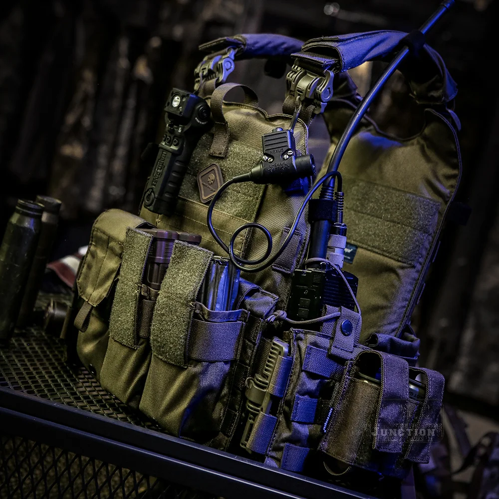 Emerson LBT-6094K chaleco de asalto táctico faja instantánea de alta velocidad/correa para el hombro portador de placa de liberación rápida Ranger verde - imagen 2