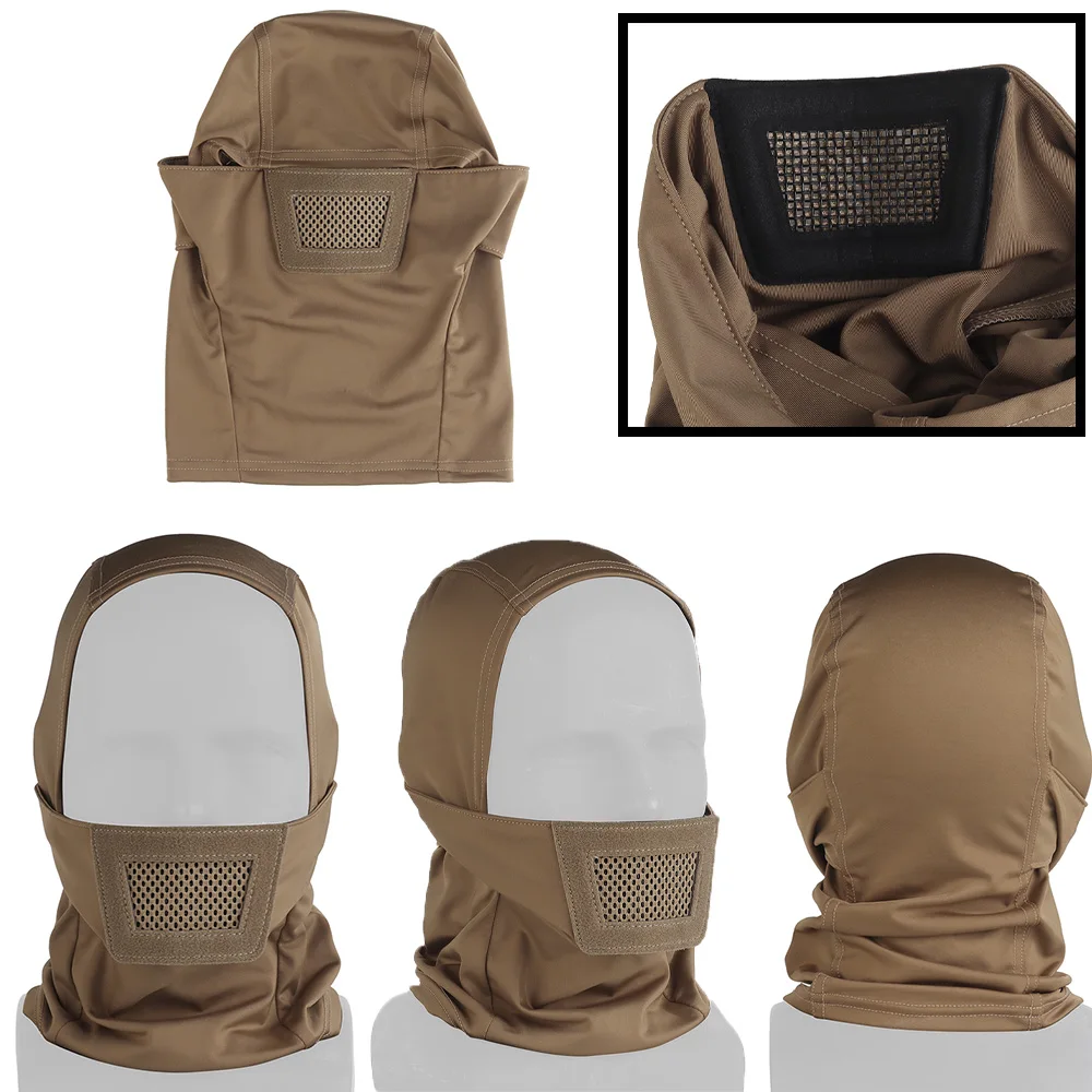 Mascarilla protectora Knight, cubierta para la cabeza, ajustable en varios tamaños, elástica transpirable, protector bucal, almohadilla suave, equipo para exteriores - imagen 4