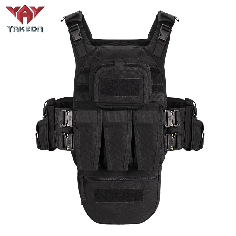 YAKEDA-chaleco táctico de poliéster 1000D para exteriores, nuevo sistema MOLLE, liberación rápida, CS, resistente al desgaste y transpirable - imagen 3