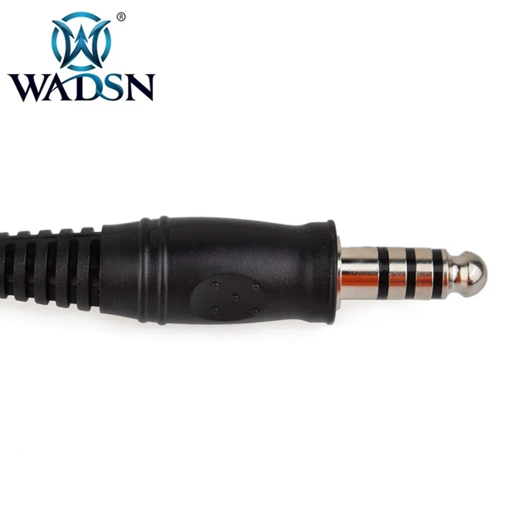 Adaptador de transformación de cableado táctico U94 PTT, Cable de caza al aire libre, auriculares originales militares, accesorios de conexión, enchufe 7,0 - imagen 5
