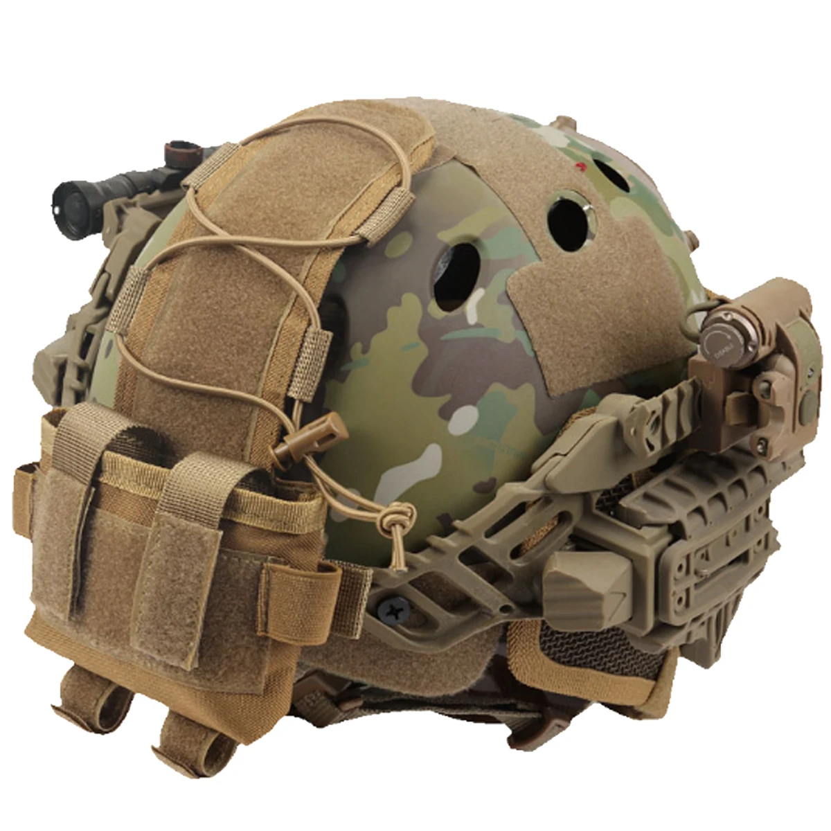 Bolsa de almacenamiento de batería para casco táctico Mk2, bolsa de contrapeso desmontable, caja de batería pequeña para juegos de caza Cs - imagen 4