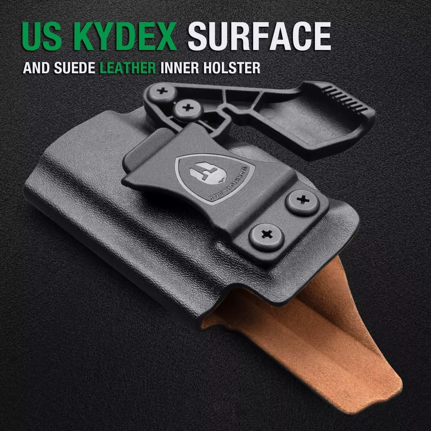 SIG P365XL Funda Kydex IWB cuero, corte óptica y garra diestra - imagen 2
