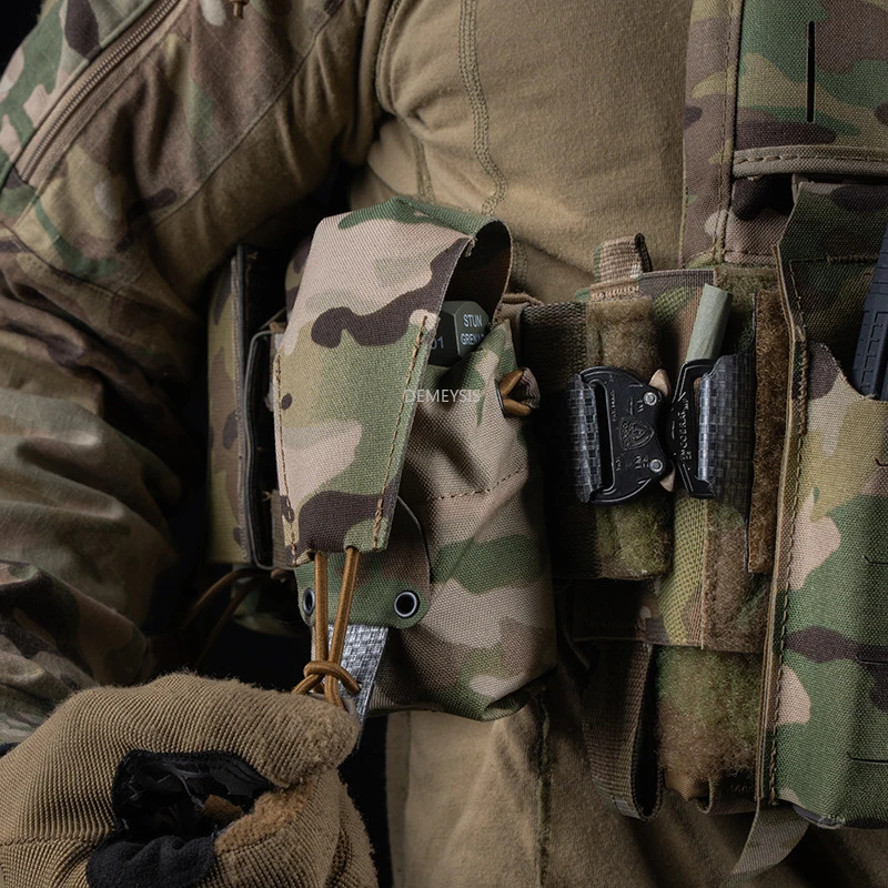 Bolsa táctica Molle multifunción para caza al aire libre, soporte de Radio, bolsa para revistas Airsoft, cinturón ajustable, bolsillo - imagen 2