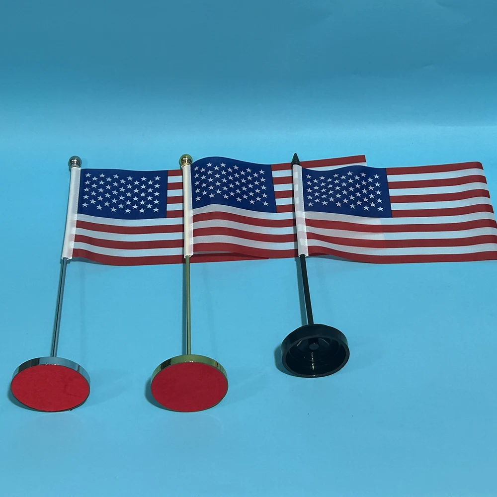 BANDERA DE SKY, bandera de escritorio de oficina de Estados Unidos, bandera americana de EE. UU., 14x21cm, adornos de escritorio de EE. UU. - imagen 2