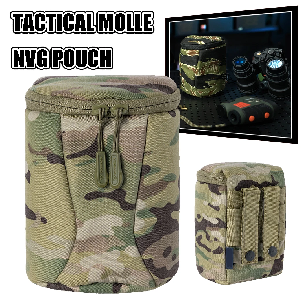 Bolsa de almacenamiento táctica Molle NVG, bolsa organizadora Binocular de administrador, 15x11cm, gafas de visión nocturna, funda protectora, accesorios para chaleco