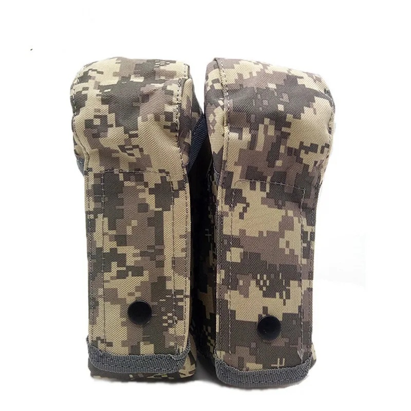 Bolsa táctica Molle de doble cargador para tiro AK, bolsa militar para Rifle Mag, accesorios de caza y Paintball - imagen 5