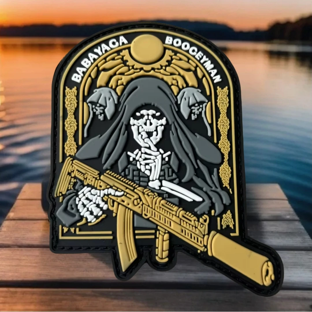 Parches de gancho y bucle de PVC 3D "BOOGEYMAN BABAYACA" para ropa, emblema de moral táctico, pegatina para mochila del ejército militar - imagen 5