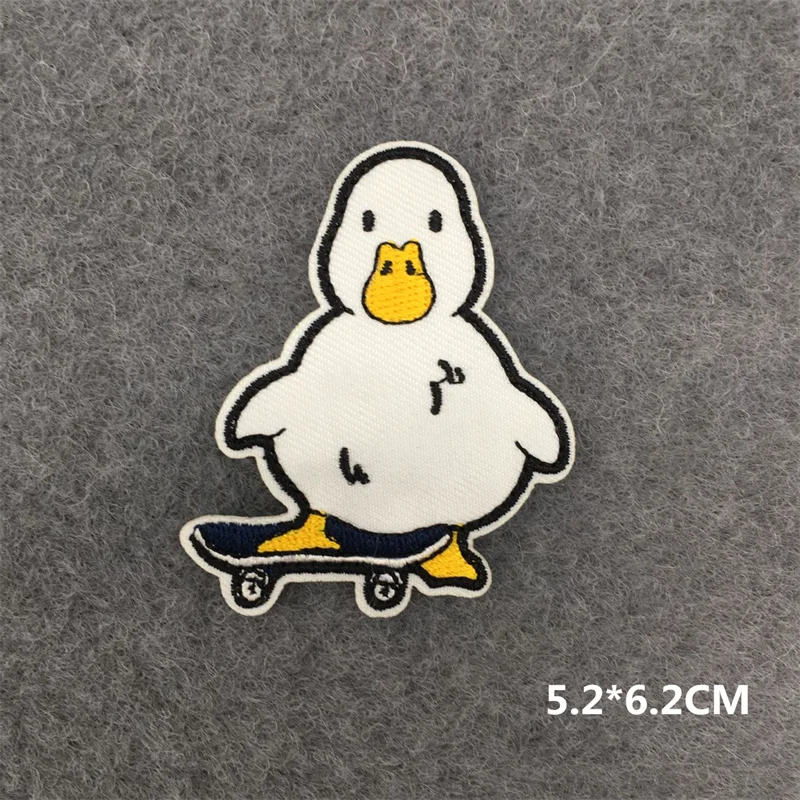 Parche bonito de dibujos animados, parches bordados en la ropa, ropa para niños, bordado interesante de animales, apliques adhesivos DIY - imagen 4