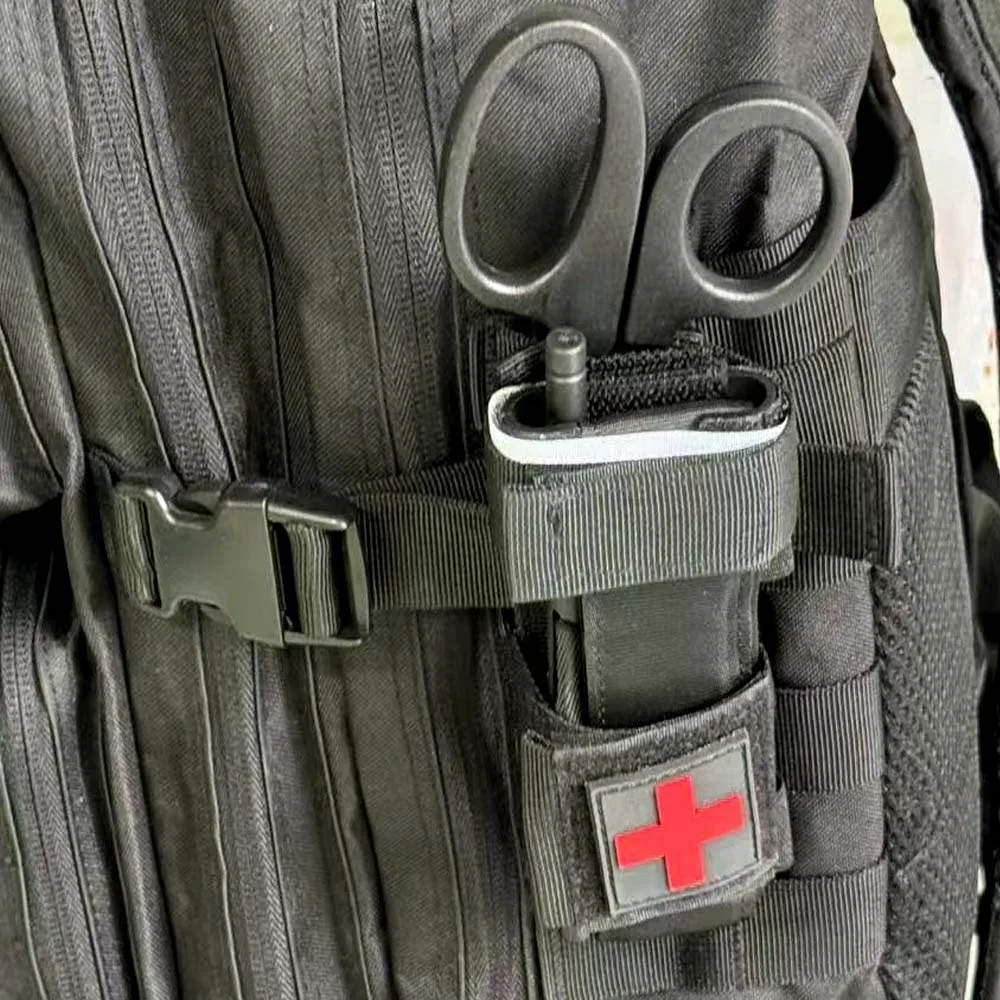 Bolsa táctica para tijeras médicas para acampar y escalar al aire libre, bolsa de almacenamiento de herramientas EDC, riñonera colgante MOLLE, riñonera deportiva para O