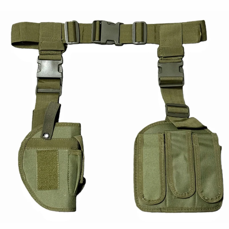 Funda táctica para muslo de pistola Tornado para G17 M9 1911, funda Oxford para pierna de pistola derecha con bolsa para revistas - imagen 3